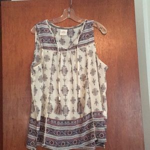 Knox Rose size xxl tank blouse. Like new